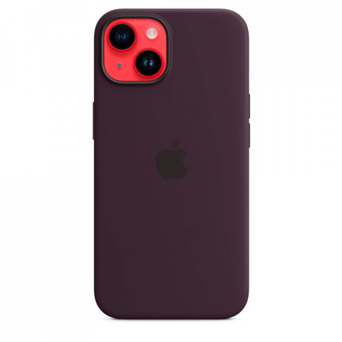 Чехол LUX Silicone Case для iPhone 14 Elderberry with MagSafe